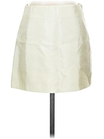 Lime Faux Leather Skirt (view 1)