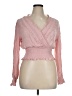 Self Esteem 100% Rayon Pink Long Sleeve Blouse Size XL - photo 1