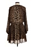 MICHAEL Michael Kors 100% Polyester Animal Print Brown Casual Dress Size 6 - photo 2