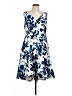 Eliza J 100% Polyester Print Blue Cocktail Dress Size 12 - photo 1
