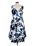 Eliza J 100% Polyester Print Blue Cocktail Dress Size 12 - photo 2