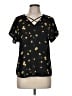 Maurices 100% Polyester Black Short Sleeve Blouse Size M - photo 1