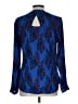 Candie's 100% Polyester Blue Long Sleeve Blouse Size L - photo 2