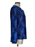 Candie's 100% Polyester Blue Long Sleeve Blouse Size L - photo 4