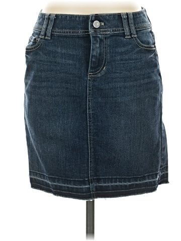 White House Black Market Denim Skirt (view 1)