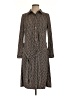 Talbots Polka Dots Brown Casual Dress Size Lg Petite - photo 1