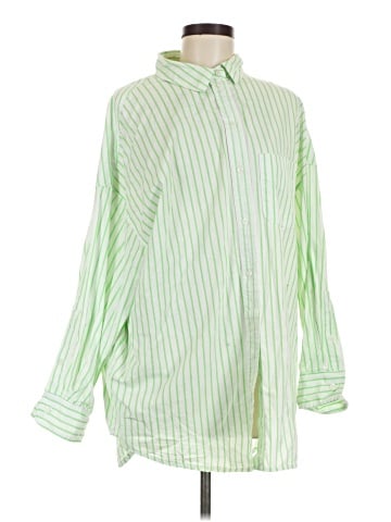 Topshop 3/4 Sleeve Button-Down Shirt (view 1)
