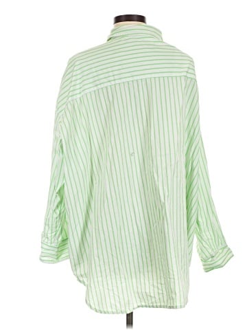 Topshop 3/4 Sleeve Button-Down Shirt (view 2)