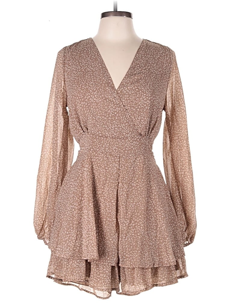Pre-owned Japna Romper In Tan