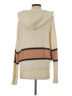 360 Sweater 100% Cotton Color Block Tan Pullover Sweater Size S - photo 2