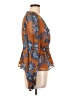 Shyanne 100% Polyester Orange Long Sleeve Blouse Size L - photo 4