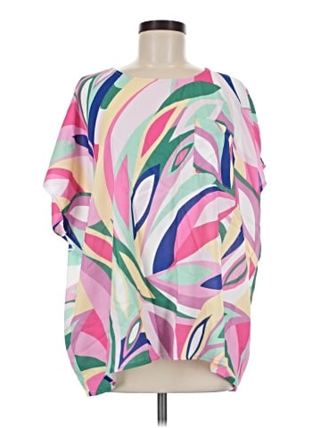 Cotton Bleu Short Sleeve Blouse (view 1)