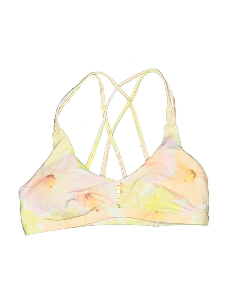 Pre-owned Hurley Sports Bra In Yellow