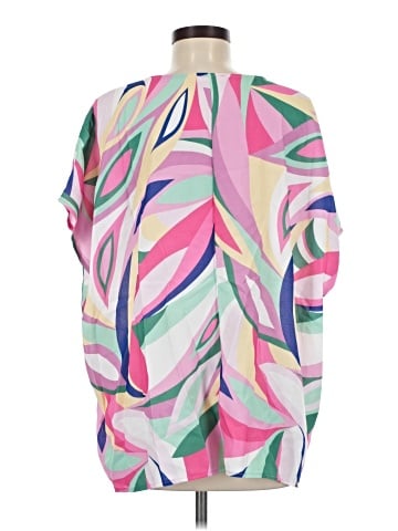 Cotton Bleu Short Sleeve Blouse (view 2)