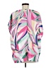 Cotton Bleu 100% Polyester Pink Short Sleeve Blouse Size M - photo 2