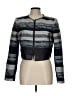 BCBGMAXAZRIA Stripes Gray Jacket Size L - photo 1