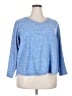 St. John's Bay 100% Polyester Blue Pullover Sweater Size 2X - photo 1