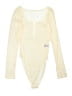 Shein 100% Polyester Ivory Bodysuit Size 4 - photo 1