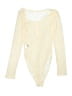 Shein 100% Polyester Ivory Bodysuit Size 4 - photo 2