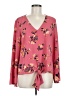 Eyeshadow Pink Long Sleeve Blouse Size M - photo 1