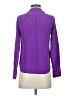 J.Crew 100% Silk Purple Long Sleeve Silk Top Size 0 - photo 2
