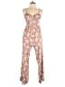 B.O.G Collective 100% Polyester Paisley Brown Jumpsuit Size L - photo 1
