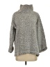 Dylan 100% Polyester Tweed Gray Turtleneck Sweater Size XS - photo 1