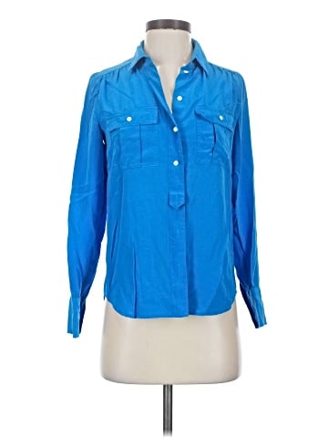 J.Crew Long Sleeve Silk Top (view 1)