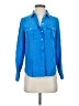 J.Crew 100% Silk Blue Long Sleeve Silk Top Size 0 - photo 1