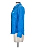J.Crew 100% Silk Blue Long Sleeve Silk Top Size 0 - photo 5