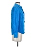 J.Crew 100% Silk Blue Long Sleeve Silk Top Size 0 - photo 4