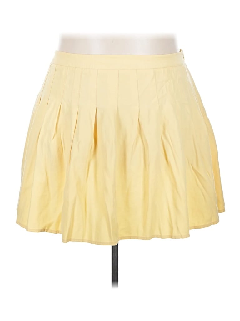 Pre-owned Eloquii Casual Skirt In Yellow