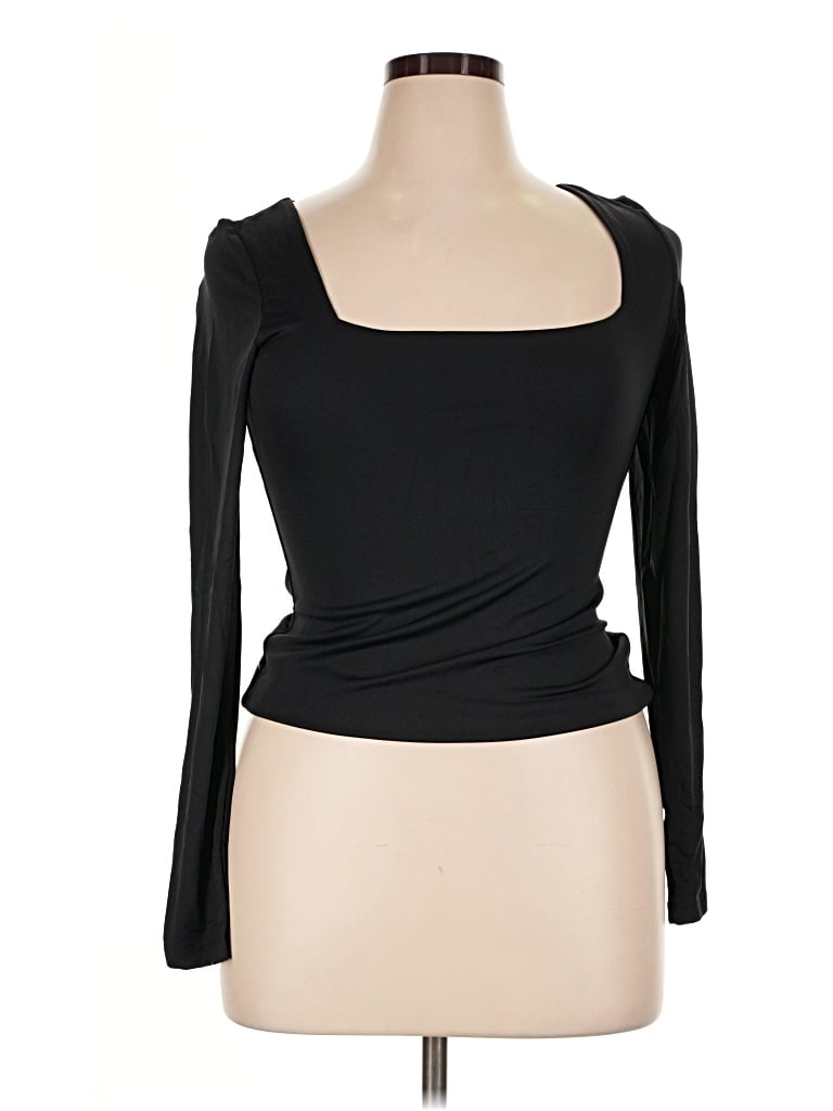 Pre-owned 90 Degree By Reflex 3/4 Sleeve T-shirt In Black