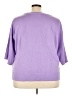 Ulla Popken Solid Purple Cardigan Size 24 - 26 - photo 2