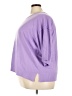 Ulla Popken Solid Purple Cardigan Size 24 - 26 - photo 5