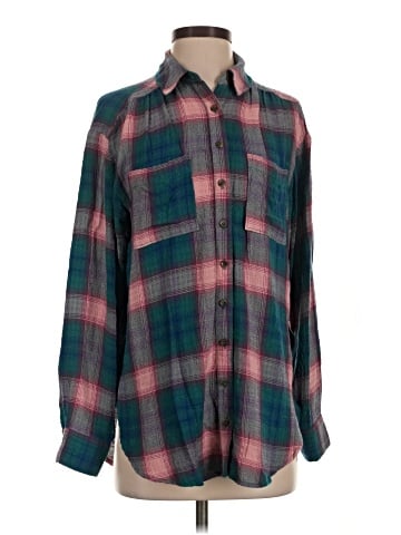 Pilcro Long Sleeve Button-Down Shirt (view 1)