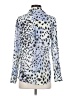 Bella Dahl 100% Rayon Animal Print Silver Long Sleeve Blouse Size XS - photo 2