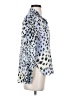 Bella Dahl 100% Rayon Animal Print Silver Long Sleeve Blouse Size XS - photo 4