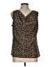 212 Collection 100% Polyester Brown Tank Top Size L - photo 1