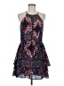 Parker 100% Polyester Paisley Blue Cocktail Dress Size M - photo 1