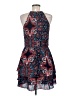 Parker 100% Polyester Paisley Blue Cocktail Dress Size M - photo 2