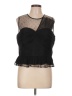 Express 100% Polyester Black Sleeveless Blouse Size L - photo 1