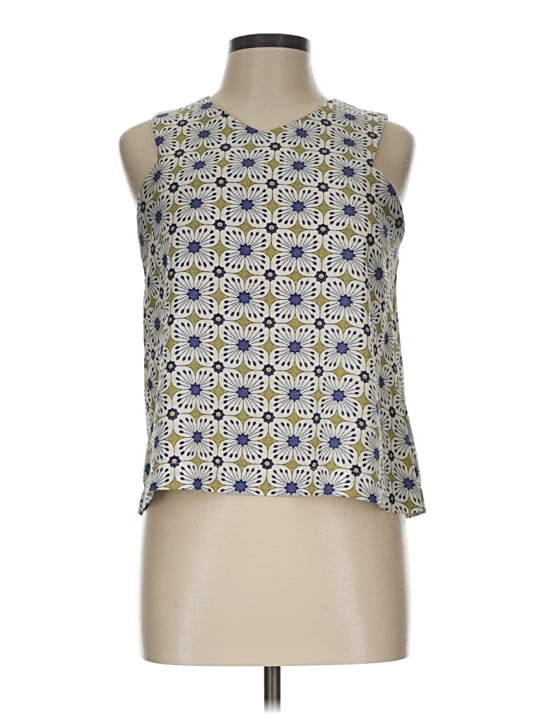 Pre-owned Joa Sleeveless Blouse In Blue
