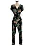 Auline Collection Tropical Black Jumpsuit Size S - photo 1