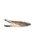 Madewell Animal Print Gold Flats Size 9 - photo 1