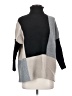Joseph A. Color Block Gray Turtleneck Sweater Size S - photo 1