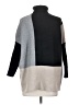 Joseph A. Color Block Gray Turtleneck Sweater Size S - photo 2
