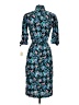 Unbranded 100% Rayon Blue Cocktail Dress Size 2 - photo 2