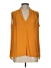 Rose + Olive 100% Polyester Orange Sleeveless Blouse Size L - photo 1