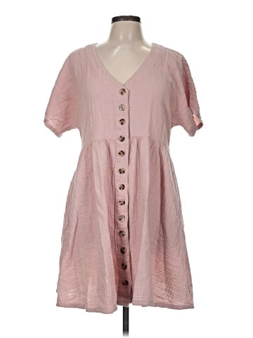 Madewell Lightspun Button-Front Mini Dress (view 1)